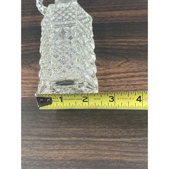 Vintage Anchor Hocking Wexford Clear Diamond Vinegar/Oil Cruet no Stopper USA - Picture 6 of 12